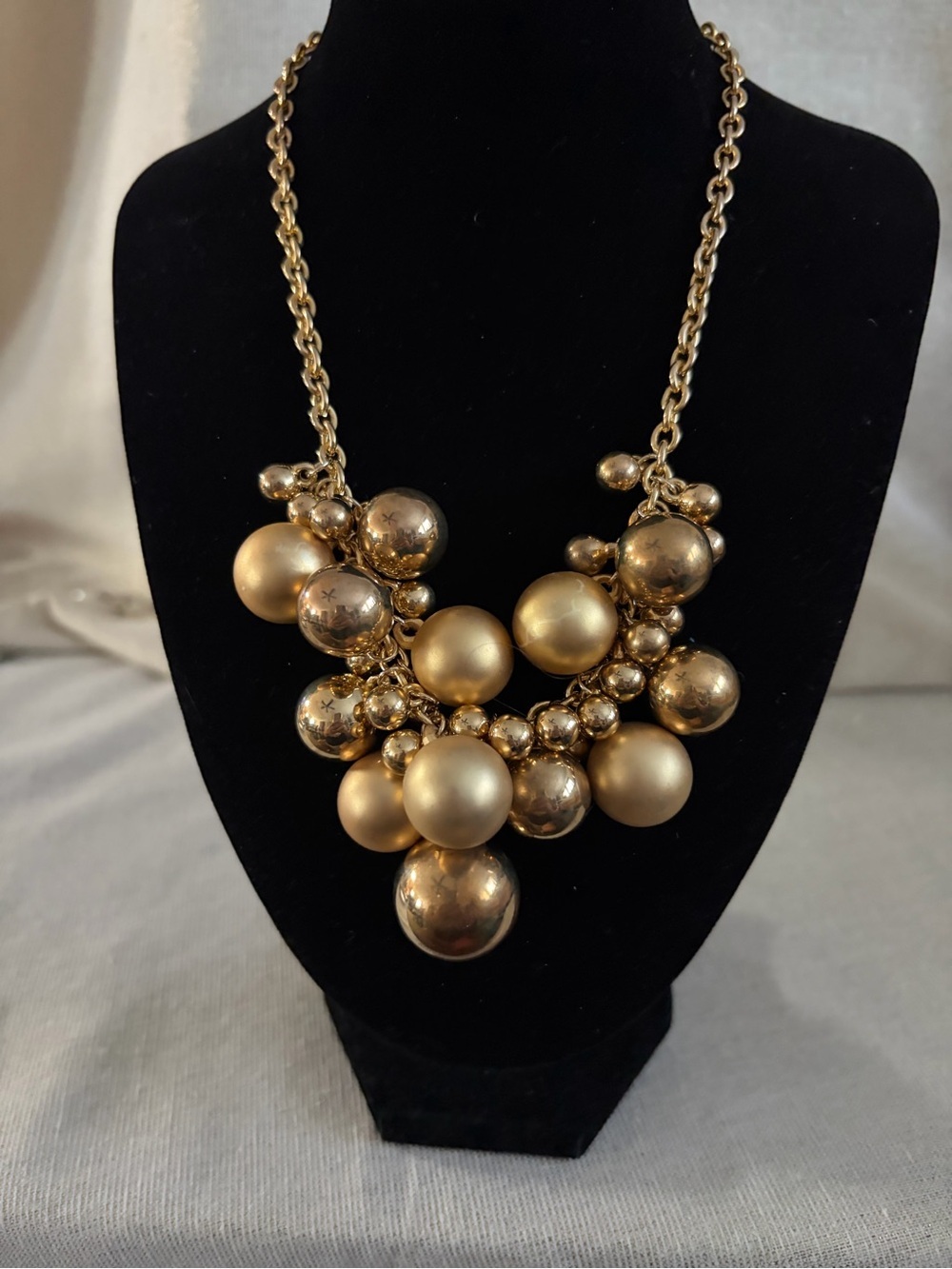 Gold Bubble Statement Necklace - Women Jewelry